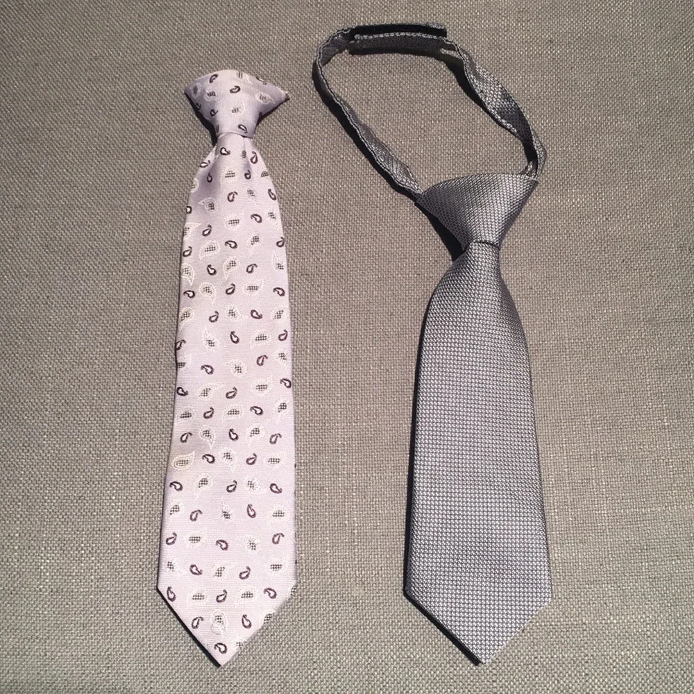 Bundle Of 2 Toddler Ties in Light Purple Ties